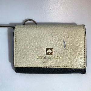 Kate Spade Black and White Leather Wallet